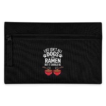 Ramen Chiens Anime Drôle Kawaii Ramen Cadeau - Trousse - noir - Devant
