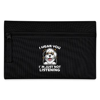 Old English Sheepdog Saying Joke Sheepdog Gift - Pencil Case - black - Front