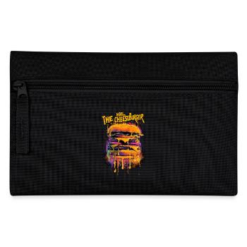 Trippy Hail the Cheeseburger Graffiti Street Style - Pencil Case - black - Front