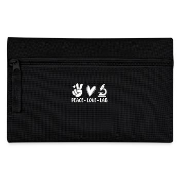 Peace Love Lab Drôle MLS Scientifique de laboratoire médical - Trousse - noir - Devant