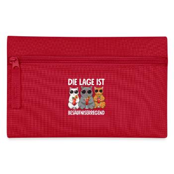 Die Lage Ist Besäufniserregend - Federtasche - Rot - Vorne
