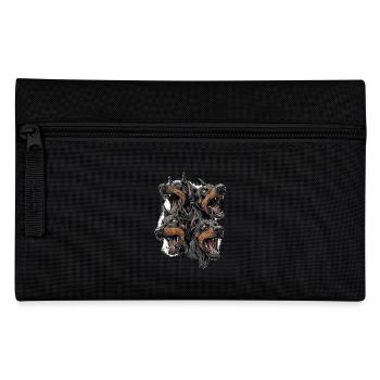 Cerberus Angry Dobermans – Aggressive Dogs - Pencil Case - black - Front