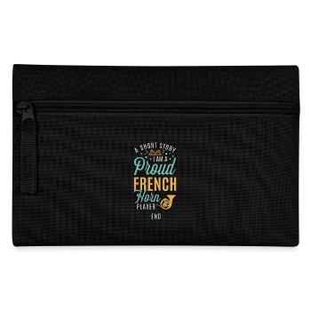 French Horn A Short Story I Am A Proud Musician - Federtasche - Schwarz - Vorne