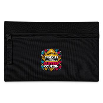 Diamond Painting Artist Sparkles Ahed With - Pencil Case - black - Front