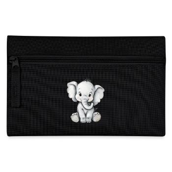 petit éléphant mignon - Trousse - noir - Devant
