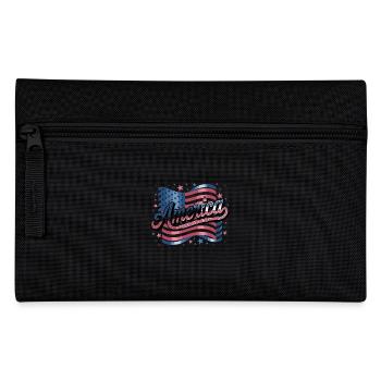 Drapeau de l’Amérique étoiles police patriotique - Trousse - noir - Devant