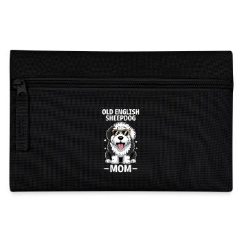 Old English Sheepdog Saying Joke Sheepdog Gift - Pencil Case - black - Front