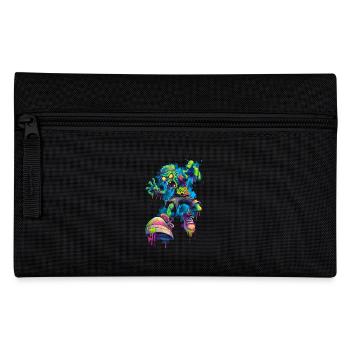 Neon Zombie Streetstyle Comic Skater Graffiti Look - Pencil Case - black - Front