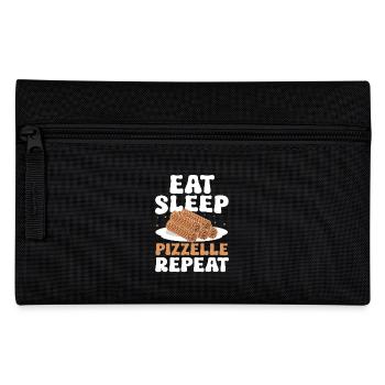 Pizzelle Waffle - Italian Waffles - Pencil Case - black - Front
