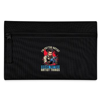 I'm Tattoo Artist Doing Tattooing Tattoo Studio - Pencil Case - black - Front
