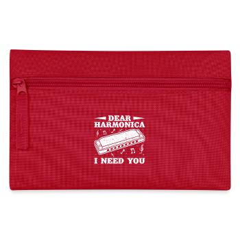 Harmonica Musican I Need You Harmonica - Federtasche - Rot - Vorne