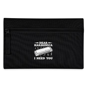 Harmonica Musican I Need You Harmonica - Pencil Case - black - Front