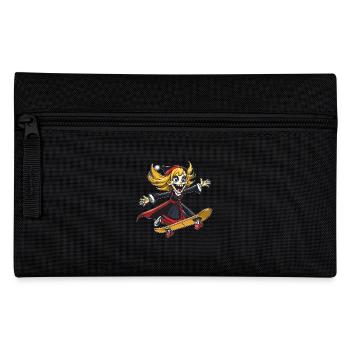 SENSENMANN FRAU SKATEBOARD - Federtasche - Schwarz - Vorne