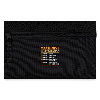 Schlosser Mechaniker CNC Maschinenbau - Federtasche - Schwarz - Vorne