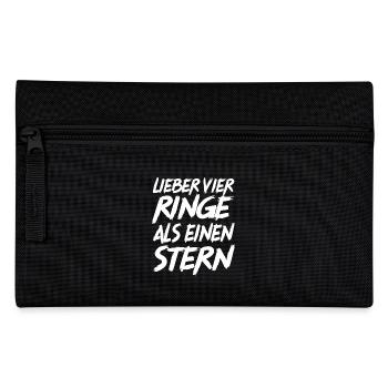 Car Saying Funny Carriage Rings Star - Pencil Case - black - Front