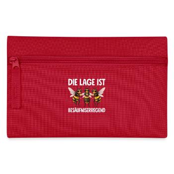 Die Lage Ist Besäufniserregend - Federtasche - Rot - Vorne
