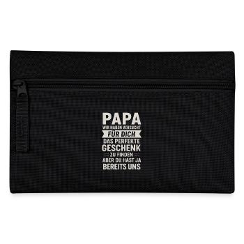 Papa hat schon uns - Federtasche - Schwarz - Vorne