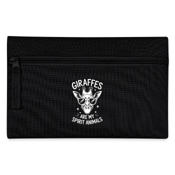 Giraffe Saying Giraffe Funny Giraffe Gift - Pencil Case - black - Front