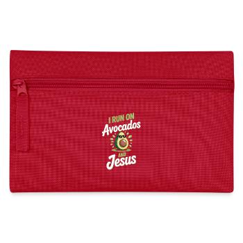 Cool avocado for Christians - Pencil Case - red - Front