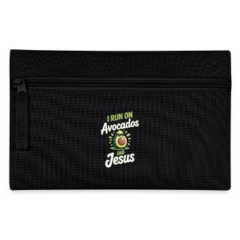 Cool avocado for Christians - Pencil Case - black - Front