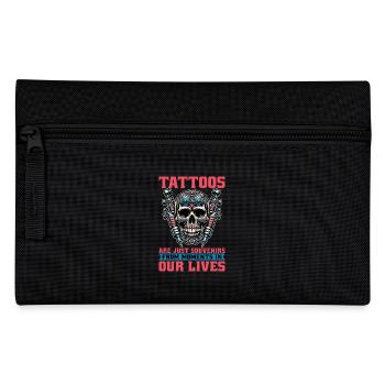 Tattoo Artist Tattoos Are Just Souvenirs Tattooer - Pencil Case - black - Front