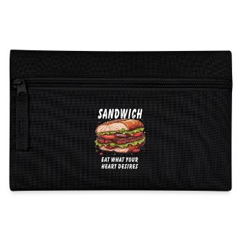 SANDWICH EAT WHAT YOUR HEART DESIRES - Pencil Case - black - Front