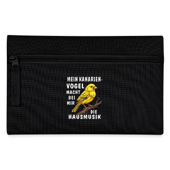 MEIN KANARIENVOGEL MACHT DIE HAUSMUSIK - Federtasche - Schwarz - Vorne