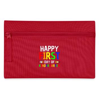First Kindergarten Day Design - Pencil Case - red - Front