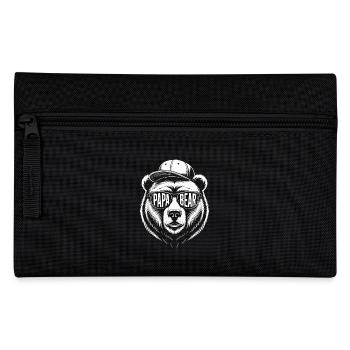 Bear Dad Bear Baby Son Gift Father's Day - Pencil Case - black - Front