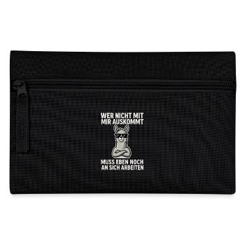 Confident Llama Saying - Pencil Case - black - Front
