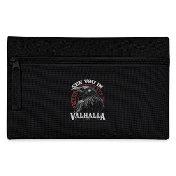 Valknut Viking Wir sehen uns in Walhalla See You - Pencil Case - black - Front