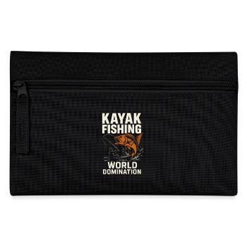 Kayak Fishing Life Angler Pride Fish On Outdoor - Pencil Case - black - Front