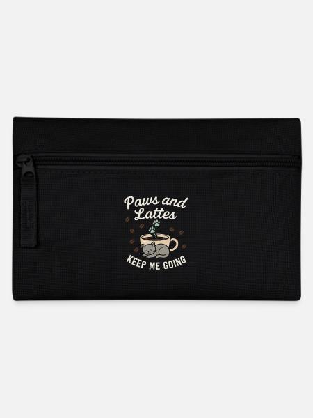 Cat Café Staff Coffee Purrista Katzenliebhaber - Federtasche - Schwarz