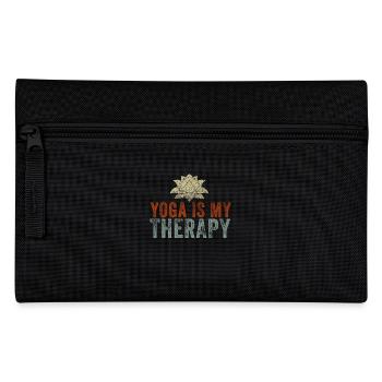 Yoga Is My Therapy - Pencil Case - black - Front