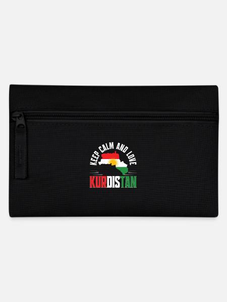 Kurde Kurden Keep Calm And Love Kurdistan - Federtasche - Schwarz