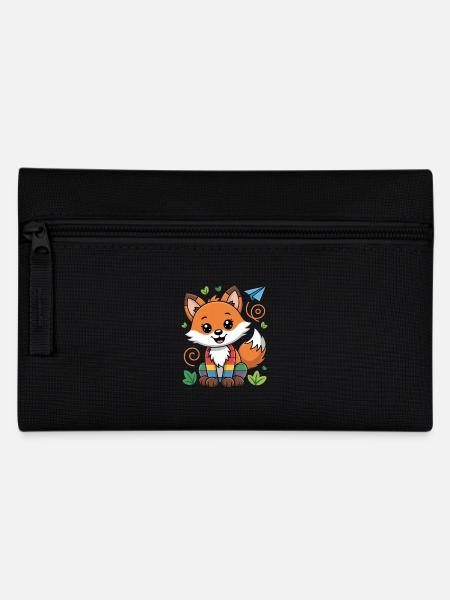 Raus Aus Der Vorschule, Kindergarten Fuchs - Federtasche - Schwarz