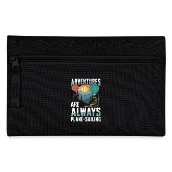 Adventures are always plane-sailing - Pencil Case - black - Front