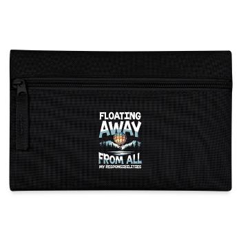 Float into the clouds and forget all your worries - Pencil Case - black - Front