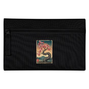 Cerisier en fleurs Japon Esthétique - Trousse - noir - Devant