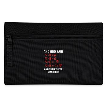 math mathematician - Pencil Case - black - Front
