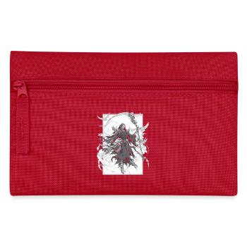 Grim Reaper Dunkler Sensenmann – Gothic Death Art - Federtasche - Rot - Vorne