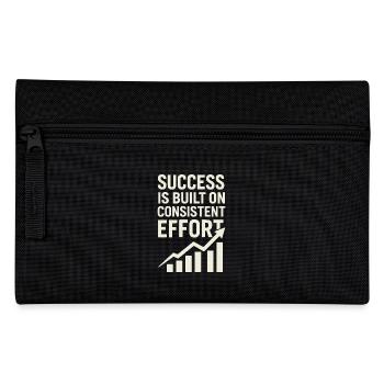 Success comes from constant effort - - Pencil Case - black - Front