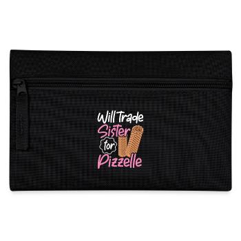 Pizzelle Waffle - Italian Waffles - Pencil Case - black - Front