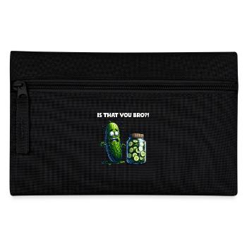 Is that you Bro?! Gurke Pickle Gurkenliebhaber - Federtasche - Schwarz - Vorne