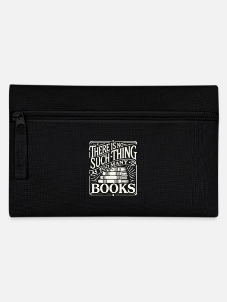 Bibliophile trifft retro buch look - Federtasche - Schwarz