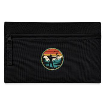 Retro Vintage Bow Hunting Archery Gifts - Federtasche - Schwarz - Vorne