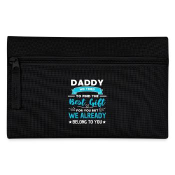 Papa dit cadeau amour famille - Trousse - noir - Devant