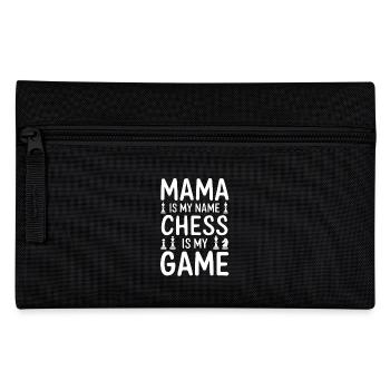 Stolze Schach Mama Design Mutter Schach - Federtasche - Schwarz - Vorne