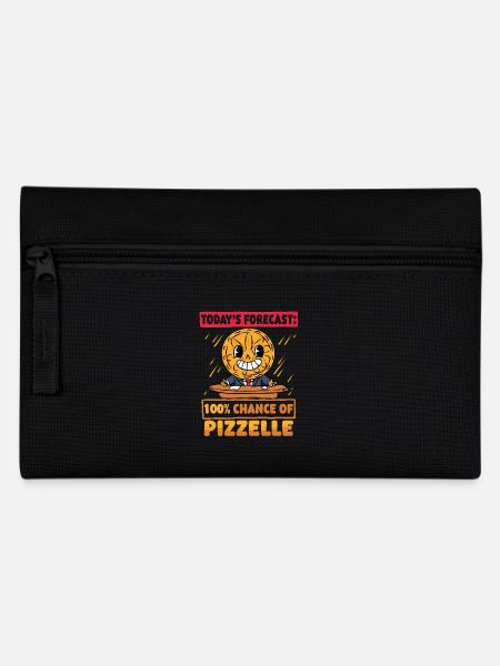 Pizzelle Waffel Keks - Federtasche - Schwarz