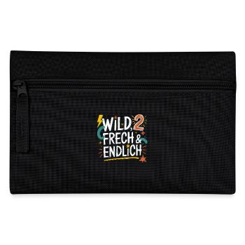 Sauvage, effronté et enfin 2 ans 2e anniversaire - Trousse - noir - Devant